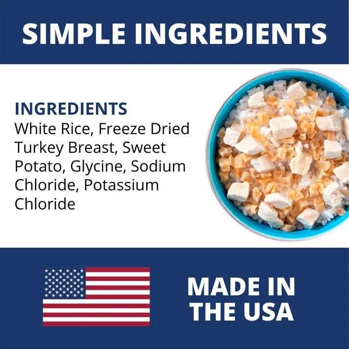 Under The Weather Digestive Care Freeze-Dried Bland Diet for Dogs Rice, Turkey & Sweet Potato