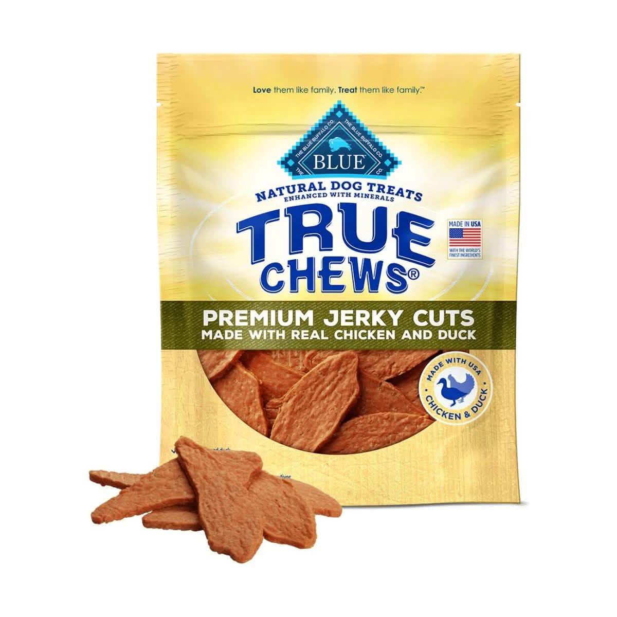 Blue Buffalo Dog Treat True Chews Premium Jerky Cuts Chicken & Duck