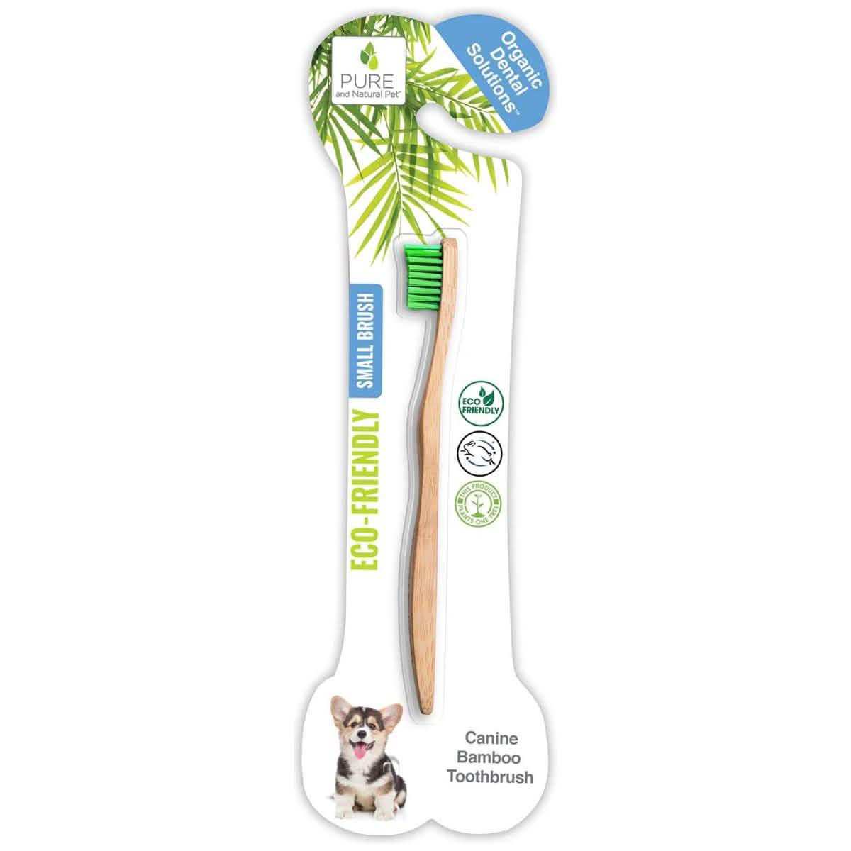 Pure & Natural Pet Eco-Friendly Canine Bamboo Toothbrush