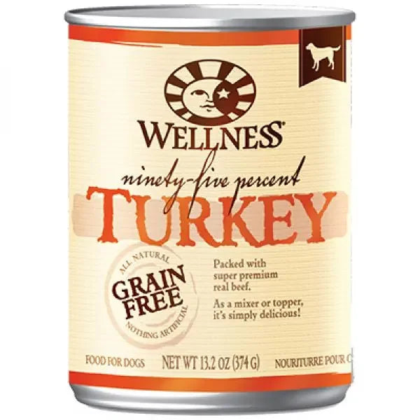 Wellness Dog Wet Food 95% Turkey Grain-Free 13.2oz