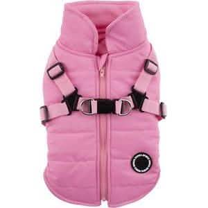 Puppia X-Large Pink Mountaineer II Winter Vest Coat for Dogs