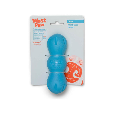 West Paw Rumpus Aqua Blue S Dog Toy