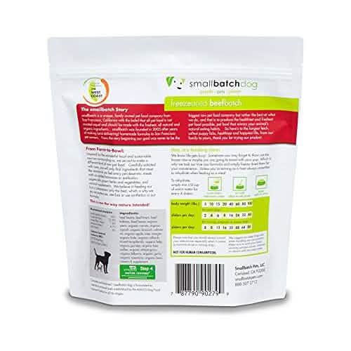 Smallbatch Dog Food: Small Batch Freeze-Dried Beef Slider, 25 oz Pack