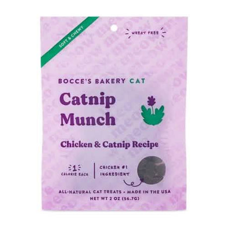 Bocce's Bakery Catnip Munch Chicken & Catnip for Cats, 2oz Pack