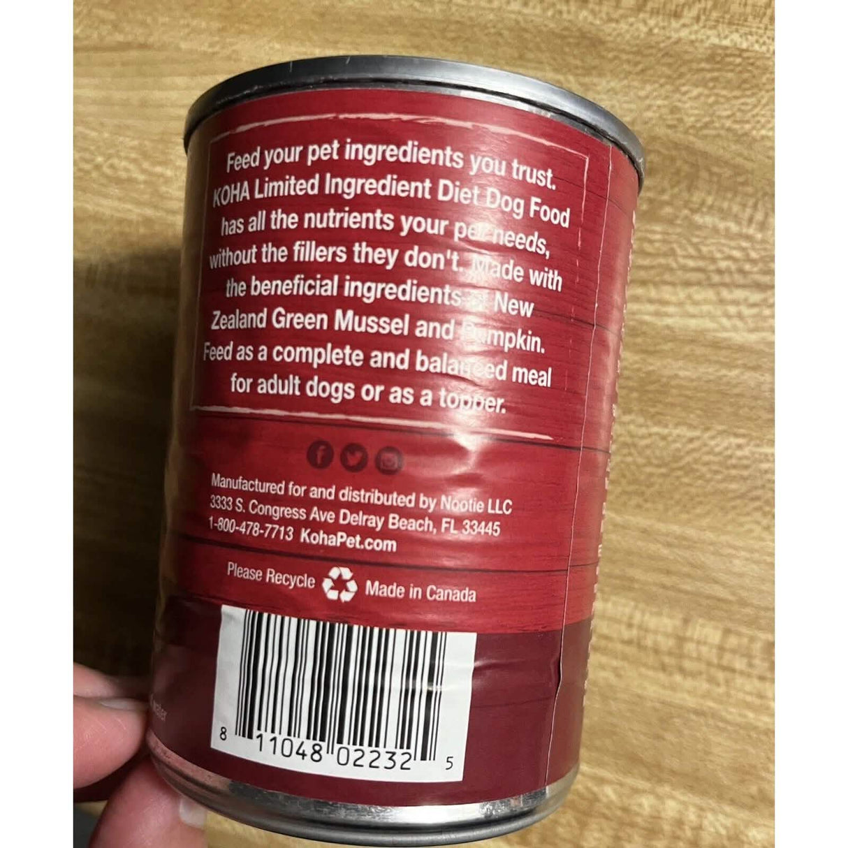 KOHA D LID 90% Beef 13oz