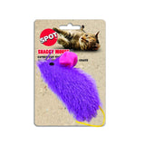 SPOT Shaggy Mouse with Catnip Cat Toy - Assorted Colors (1x)