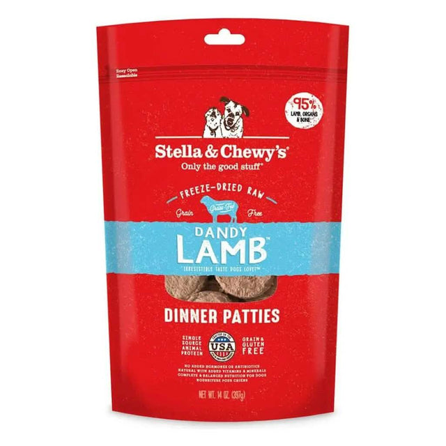 Stella &amp; Chewy's Freeze-Dried Dog Food Dandy Lamb Dinner Patties