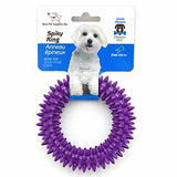 Best Pet Supplies Small Pet Rubber Chew Toy - Dog Dental Ring in Purple