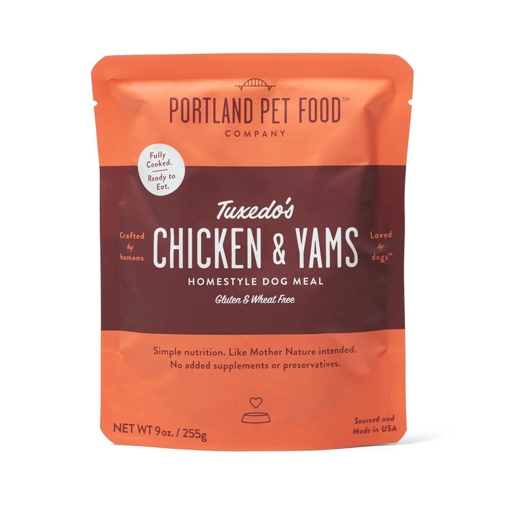 Portland Pet Food Company Cooked Refrigerated Dog Food Tuxedo's Chicken & Yams