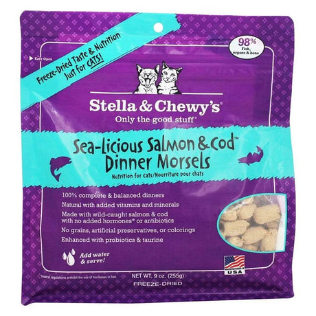 Stella & Chewy's Cat Freeze-Dried Dinner Morsels Sea-Licious Salmon & Cod 8oz