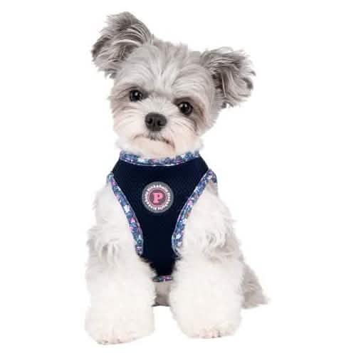 Puppia Small Emma Vest Harness for Dogs in Navy Color