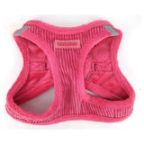 Voyager Dog Harnesses Step-In Plush Corduroy in Fuchsia Medium Size