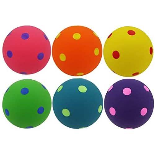 Multipet Polka Dot 4-Inch Latex Ball for Dogs