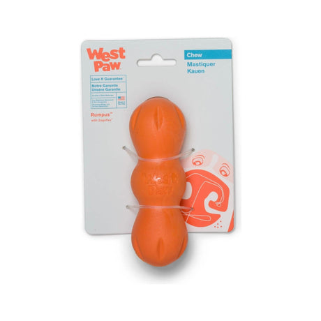 West Paw Rumpus Tangerine S Dog Toy