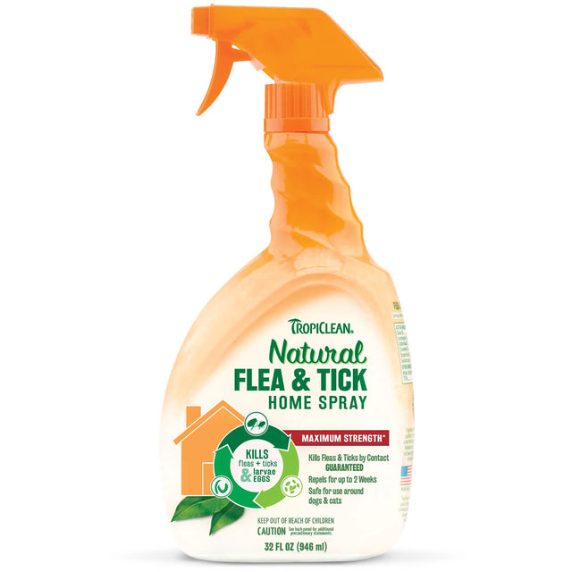 Tropiclean Flea & Tick Home Spray for Cats and Dogs, 32oz Pack