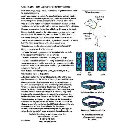 Lupine Adjustable 1/2 Petunias Cat Collar, 8-12 Size, Petunias Color