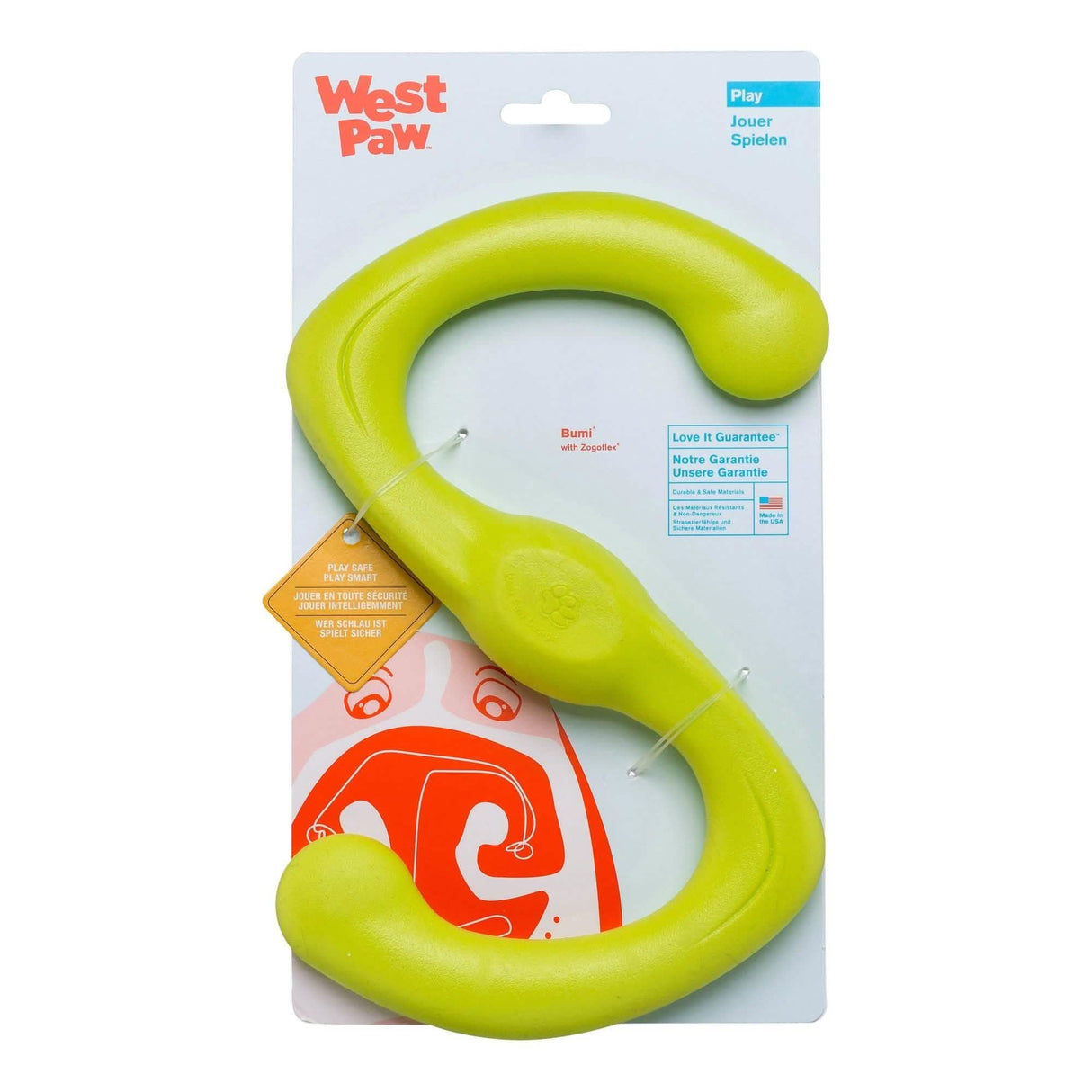 West Paw Bumi Granny Smith Small Dog Toy