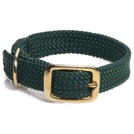 Mendota Double Braid Jr Collar green 14"