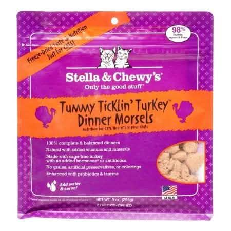 Stella & Chewy's Cat Food Dinner Morsels Tummy Ticklin' Turkey 8oz