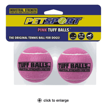 Pet Sport Pink Tuff Balls 2pk