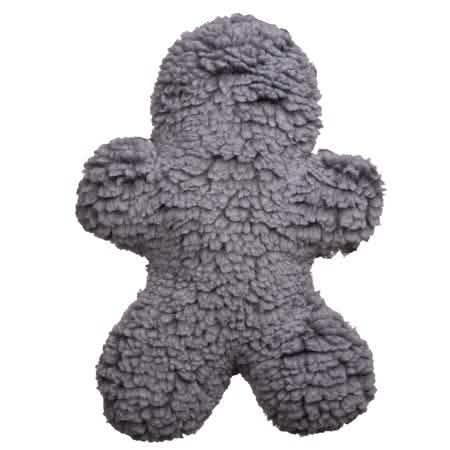 HuggleHounds SuperSize HuggleFleece Man in Grey - Dog Toy