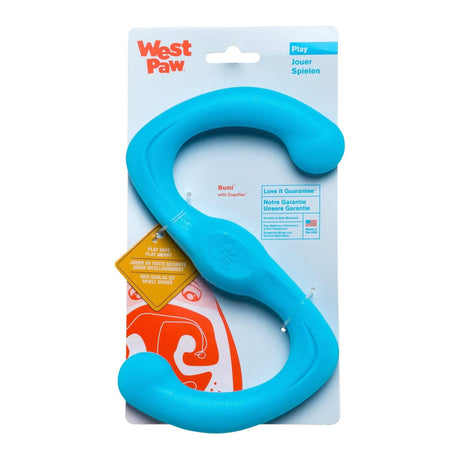 West Paw Bumi Aqua Blue L Dog Toy