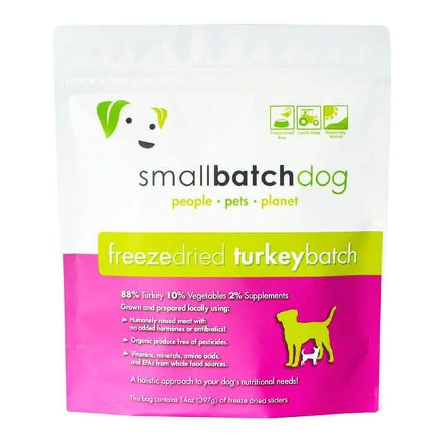 SmallBatch Freeze-Dried Dog Food TurkeyBatch Sliders