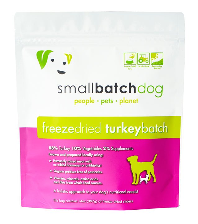 SmallBatch Freeze-Dried Dog Food TurkeyBatch Sliders