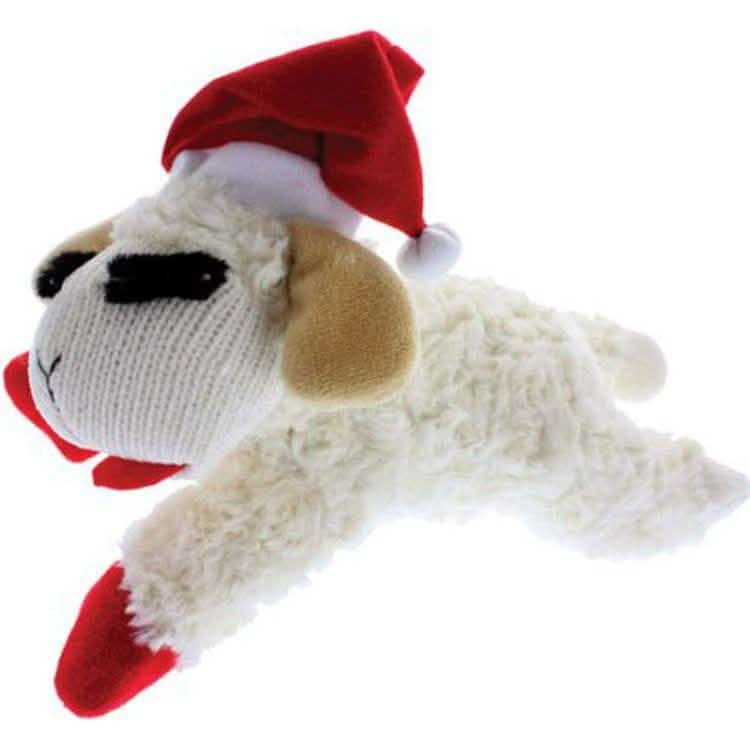 MULTIPET LAMBCHOP w/SANTA HAT 10.5"