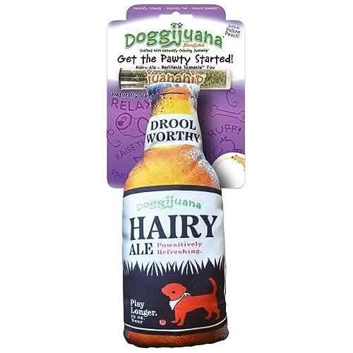 Meowijuana Doggijuana Get the Pawty Started Hairy Ale - One Size Catnip Flavored Dog Toy