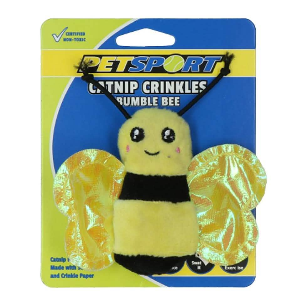 Petsport Bumble Bee - Pet Sport Catnip Crinkles for Cats