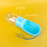 Green Waves Portable Pet Water Bottle White10 oz