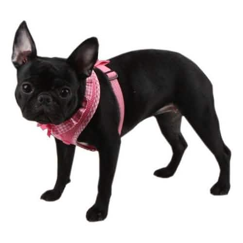 Puppia Over-the-Head Medium Size Vivien Harness A in Pink for Dogs