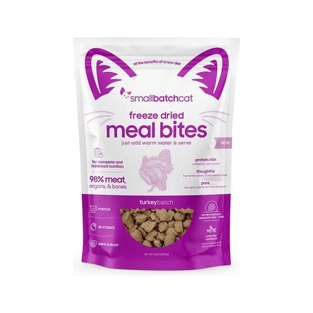 SmallBatch Freeze Dried Meal Bites Turkey Batch Cat