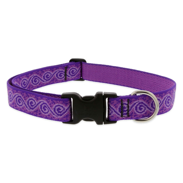 Lupine Adjustable Jelly Roll Dog Collar, Size Large, 1in