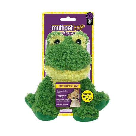 MULTIPET Look Whose Talking Plush FROG 6"