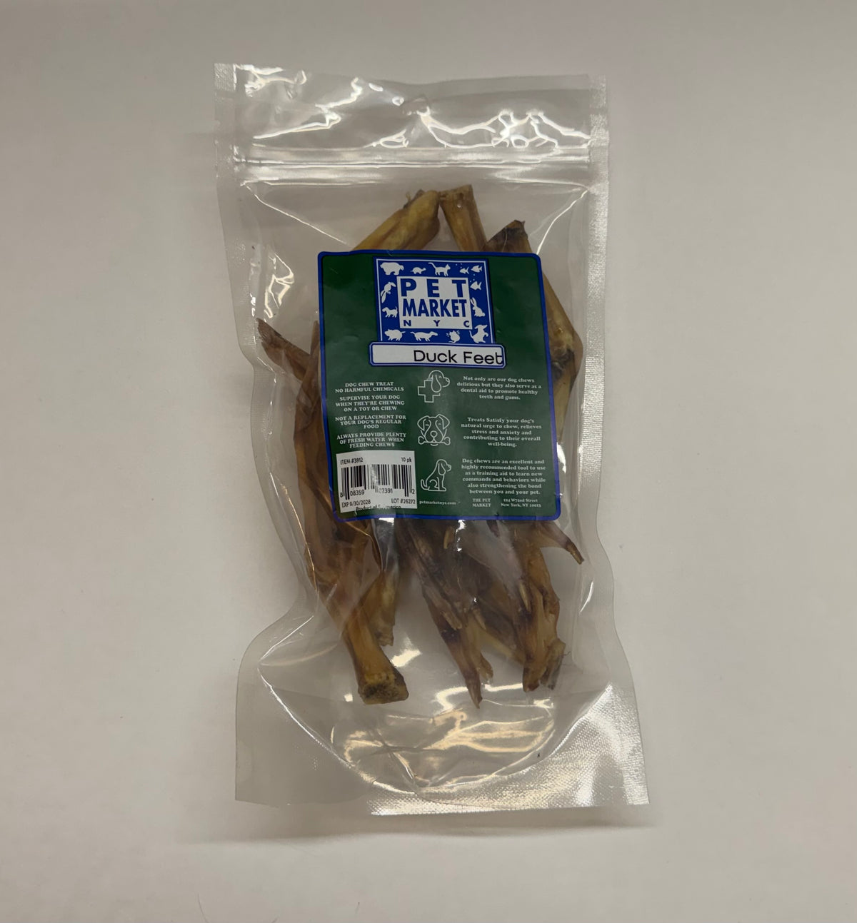 Pet Market NYC Duck Feet (10 pack)
