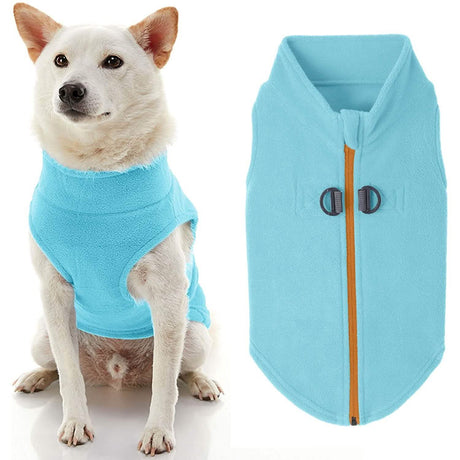 Gooby Zip Up Fleece Turquoise M