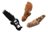 SPOT Plush Skinneez Forest Creatures with Catnip Cat Toy (3in)