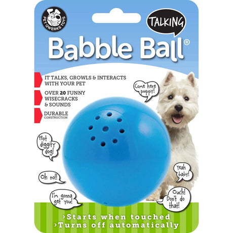 Petmate PetQwerks Talking Babble Ball Dog Toy