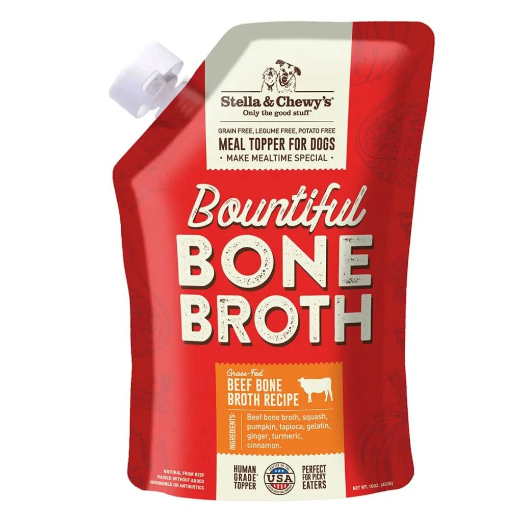 Stella & Chewy's Dog Food Topper Bountiful Beef Bone Broth Recipe