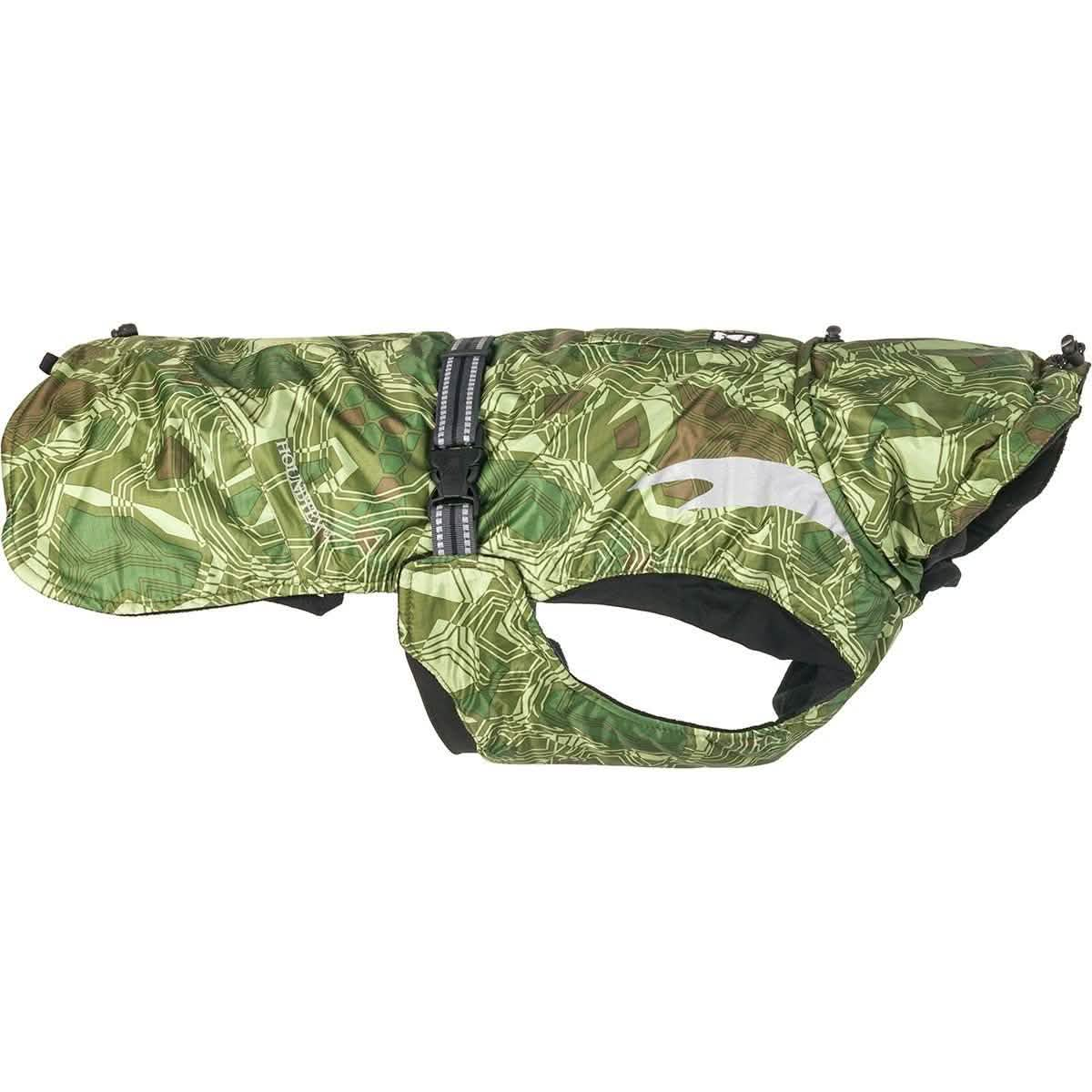 Hurtta Summit Parka Dog Coat, Green Camo, 22-in Size