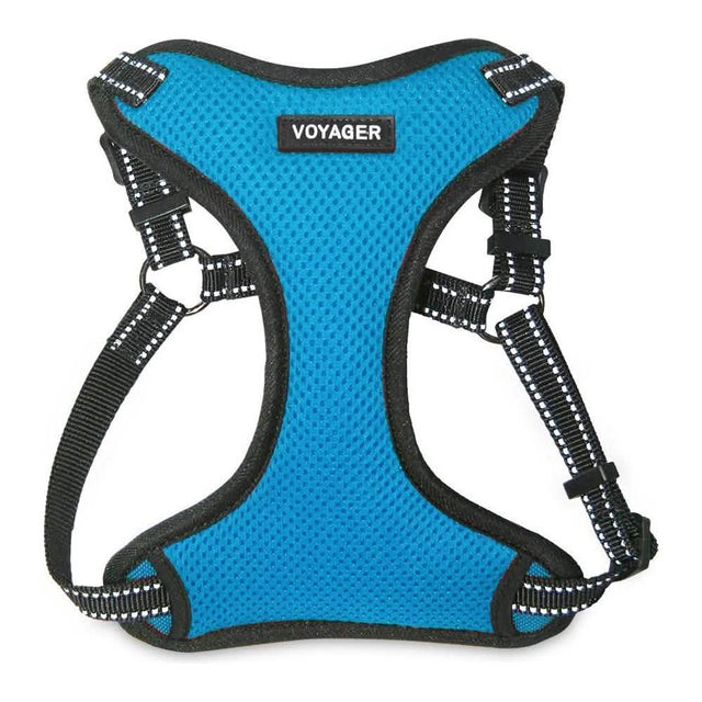 Voyager Dog Harnesses Step-In Flex Adjustable Turquoise S - Perfect for Dogs