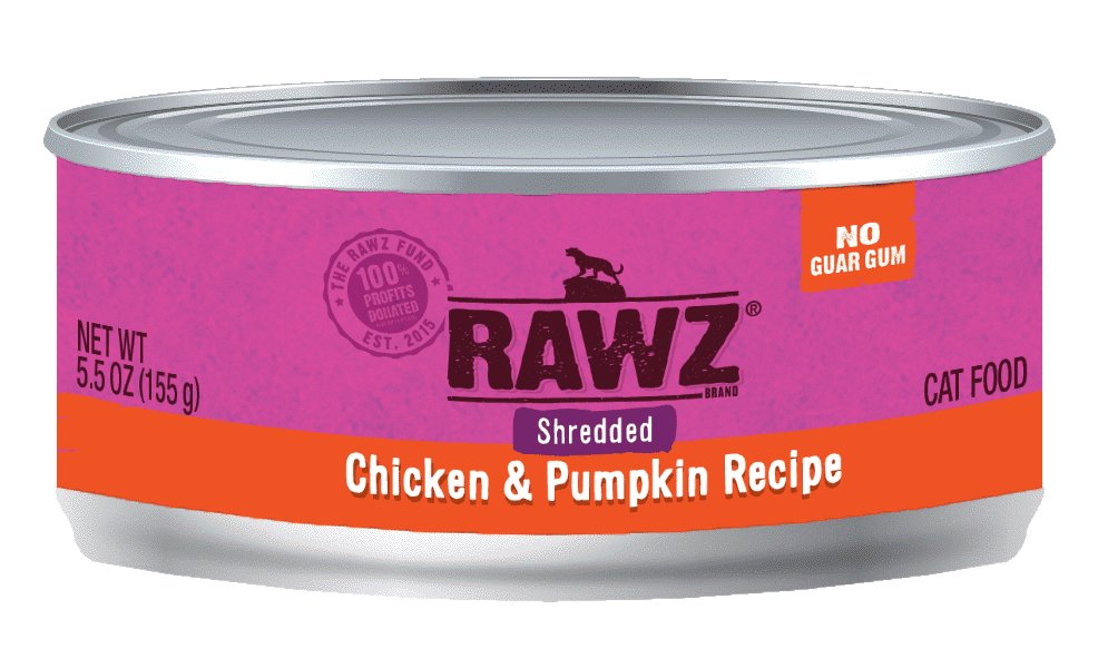 RAWZ Shredded Chicken & Pumpkin Recipe Cat Food