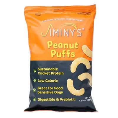Jiminy's Peanut Puffs 4.2oz for Dogs - Premium Quality Dog Treats
