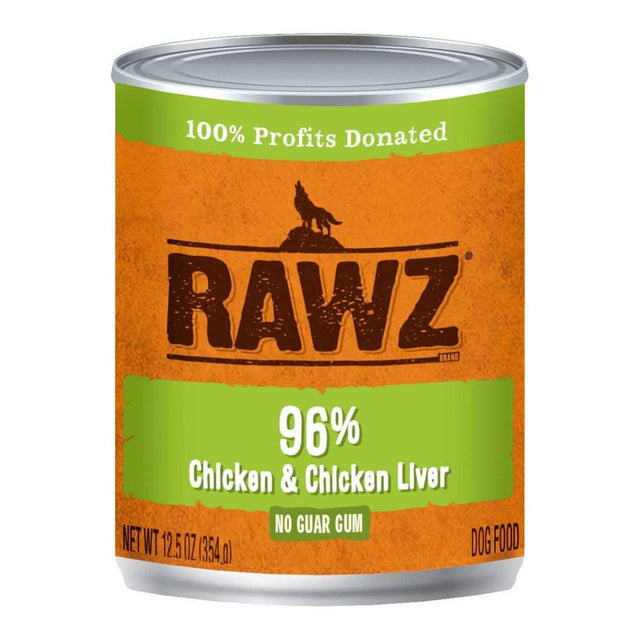 RAWZ 96% Chicken & Chicken Liver Dog Food