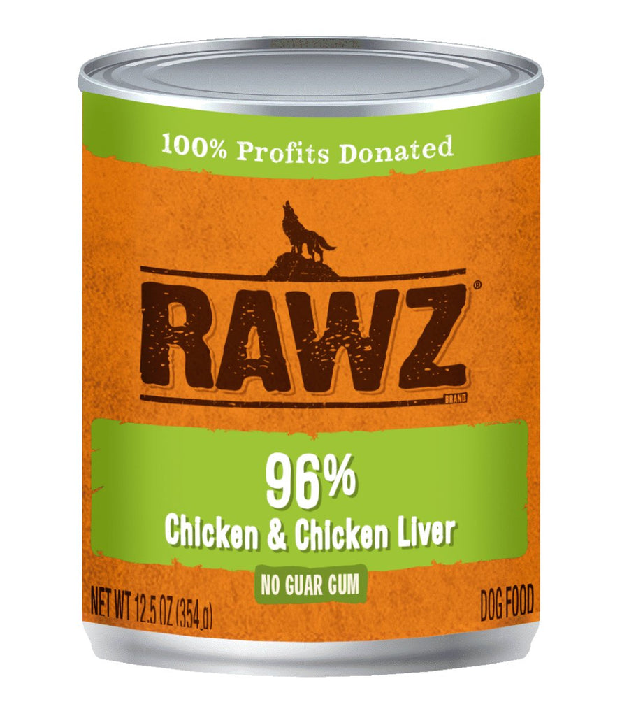 RAWZ 96% Chicken & Chicken Liver Dog Food