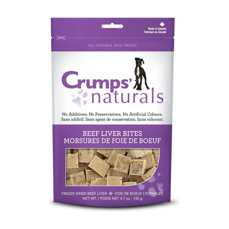 Crumps Naturals Beef Liver Bites  treat 2.3oz