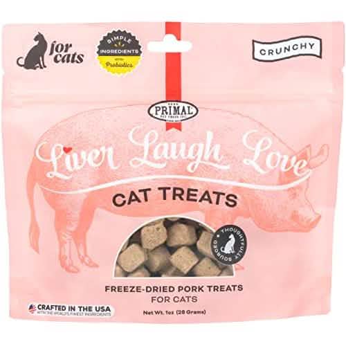 Primal Pet Foods Primal Cat and Dog Liver Laugh Love Pork, 1oz Pack