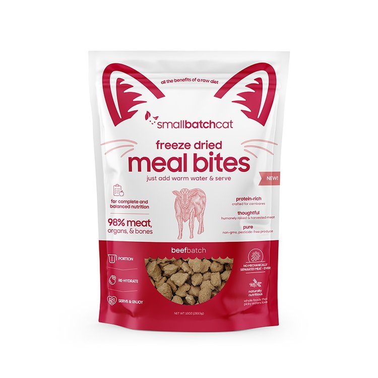 SmallBatch Freeze Dried Meal Bites Beef Batch Cat